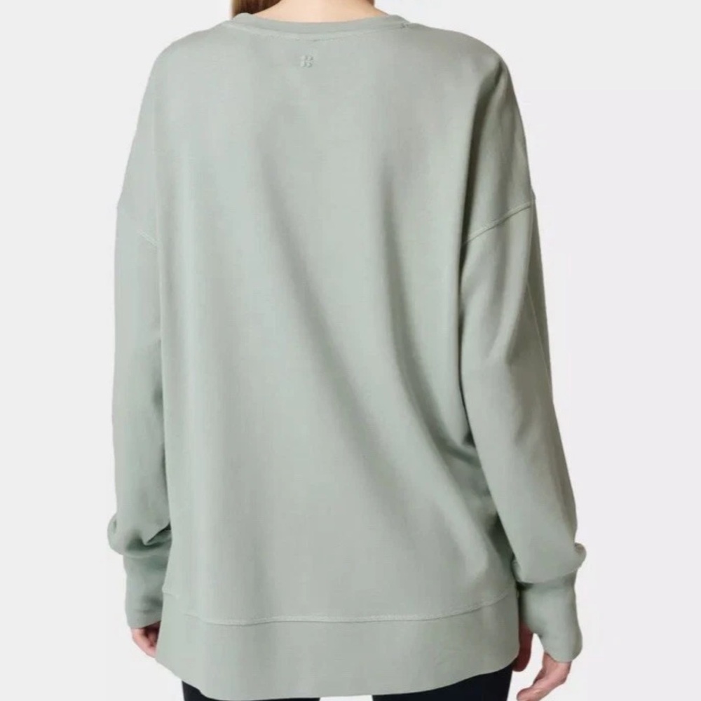 Sweaty Betty After Class Sweatshirt. Size 12 Sage Green. - Picture 3 of 14